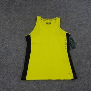 Ralph Lauren Active Tank Top Womens Petite XS Athleisure Running Yellow D